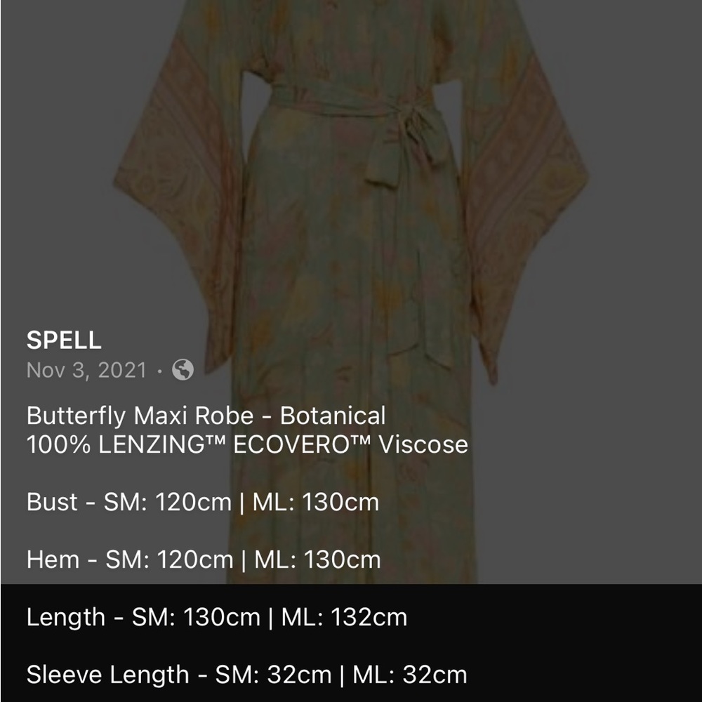 Spell Butterfly Maxi Robe - Picture 8 of 8
